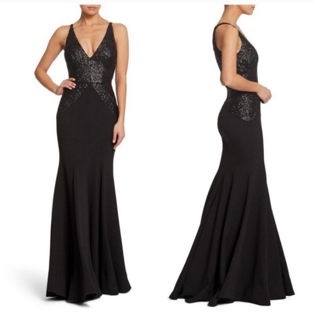 Dress the population Marlene Sequin Trumpet Gown